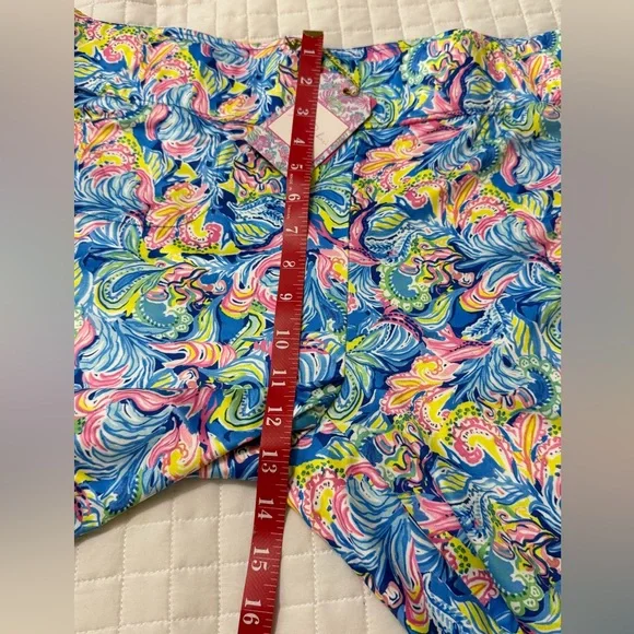 Bright Swirl Wide-Leg Jeans in Blue & Pink - Picture 7 of 11